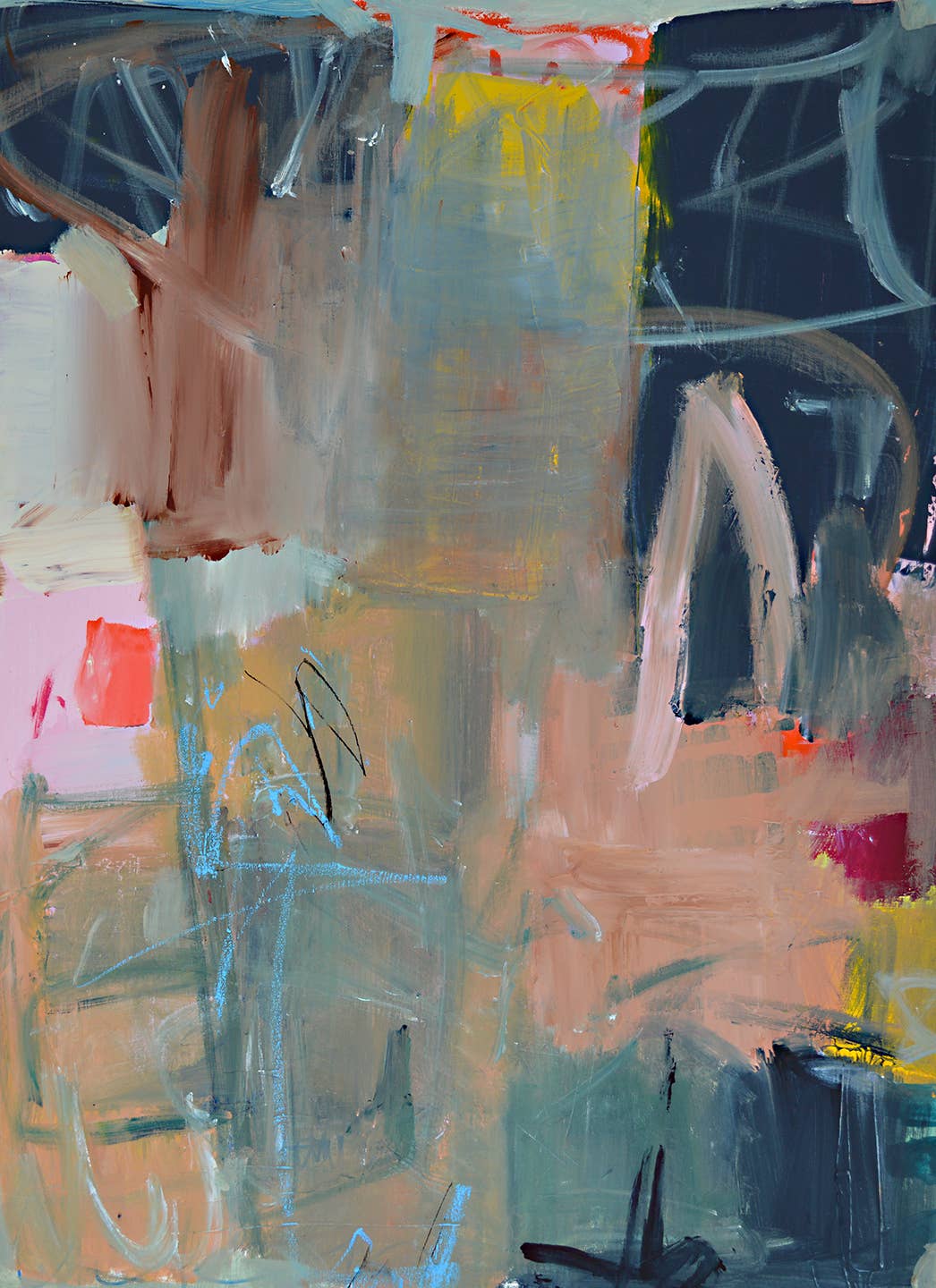 Shelley Roupas - Grey Opportunity: Gallery Wrap / 20"x24"