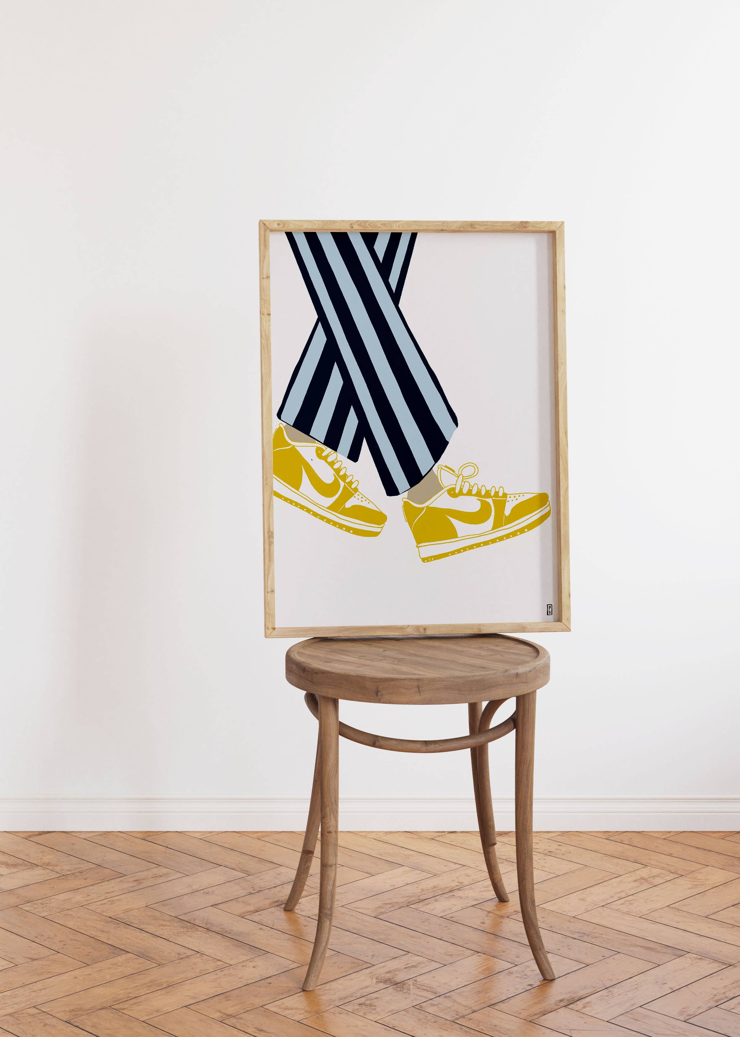 "Yellow Nike Air", Giclée Fine Art Print: 11x14
