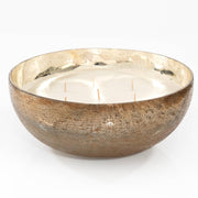 Gold Mercury Glass Bowl Large Fragrance Candle
