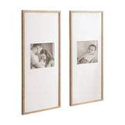 Gallery Photo Frame Set: Natural / 14x30 matted to 8x10