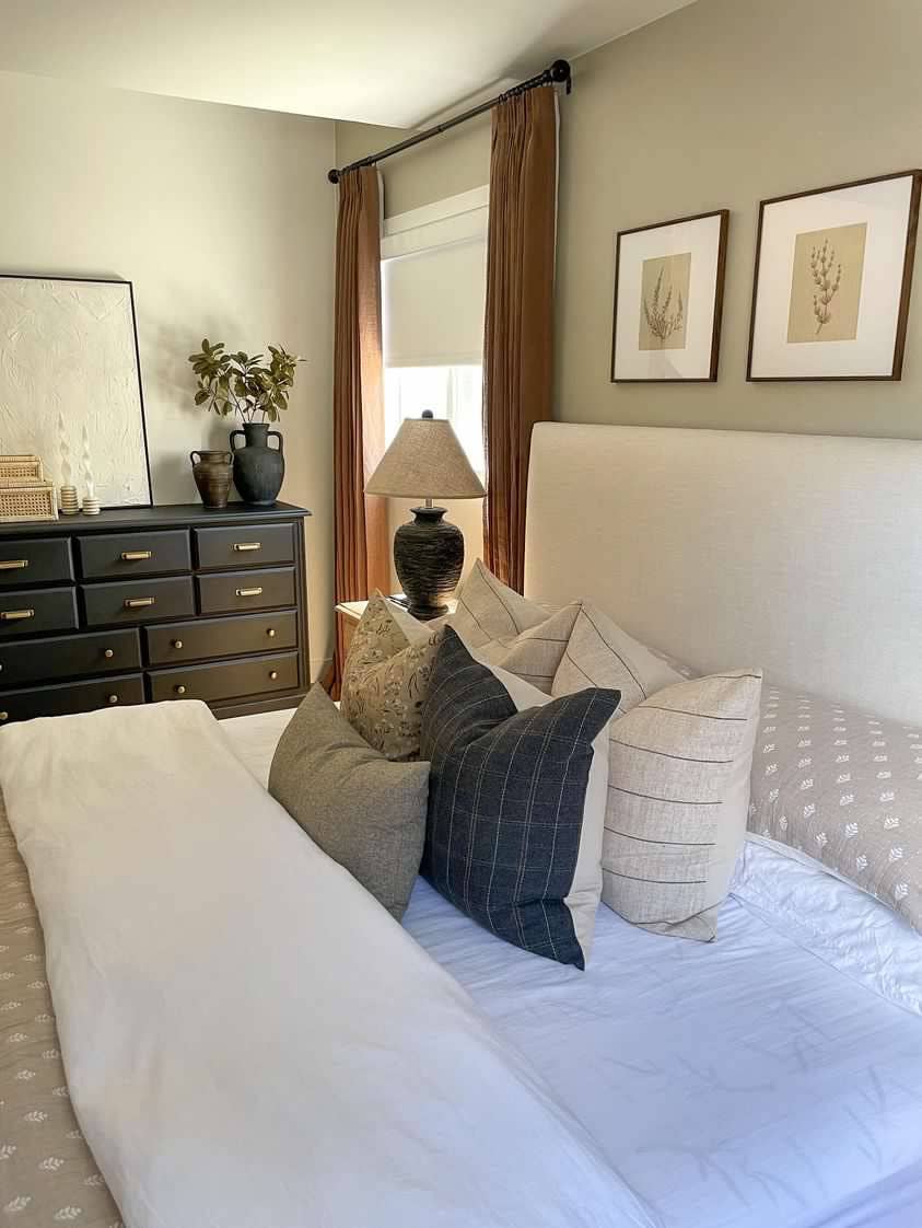 Neutral Striped Pillow Cover, Natural Throw Pillow | Evans: 12x20