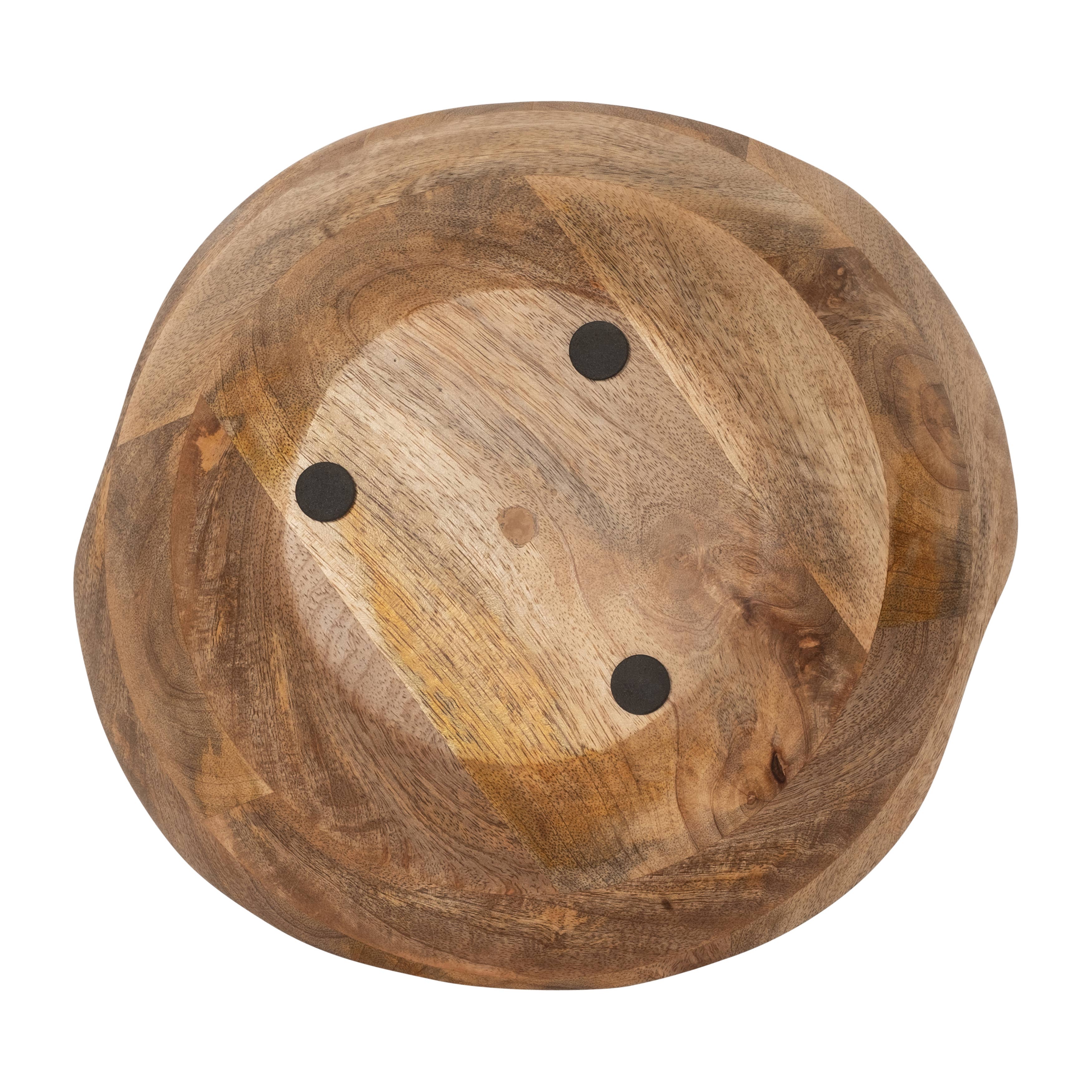 Bowl Candle - Brown Wood Wax Vanilla Scented Curvy, 14 Oz