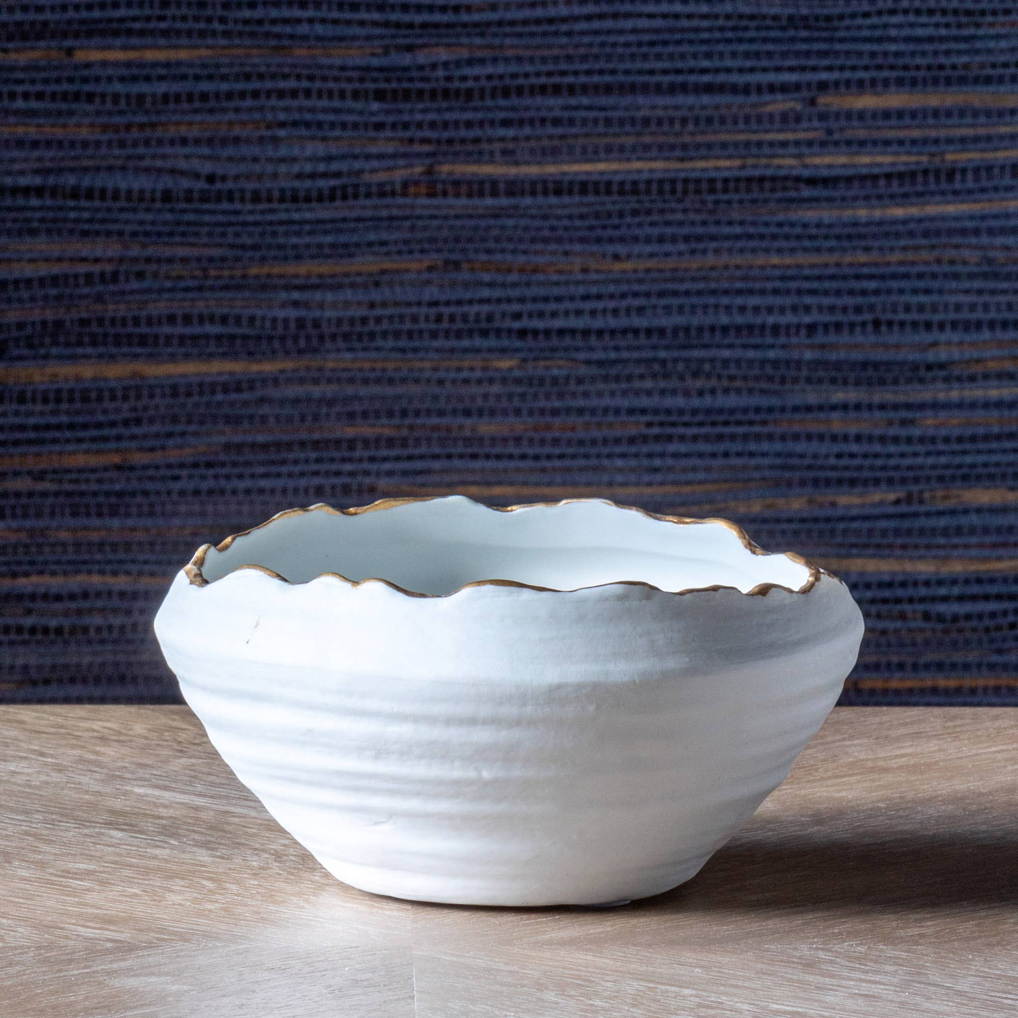 Gilded Organic Edge Bowl, 6"