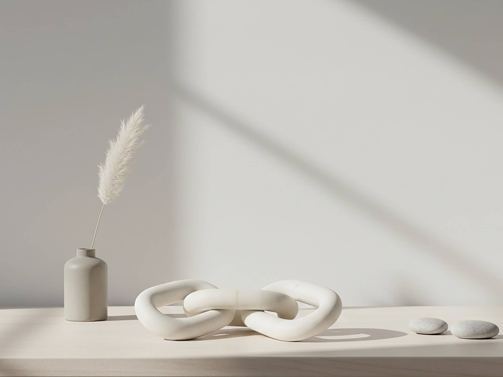 White Marble 3 Links Chain