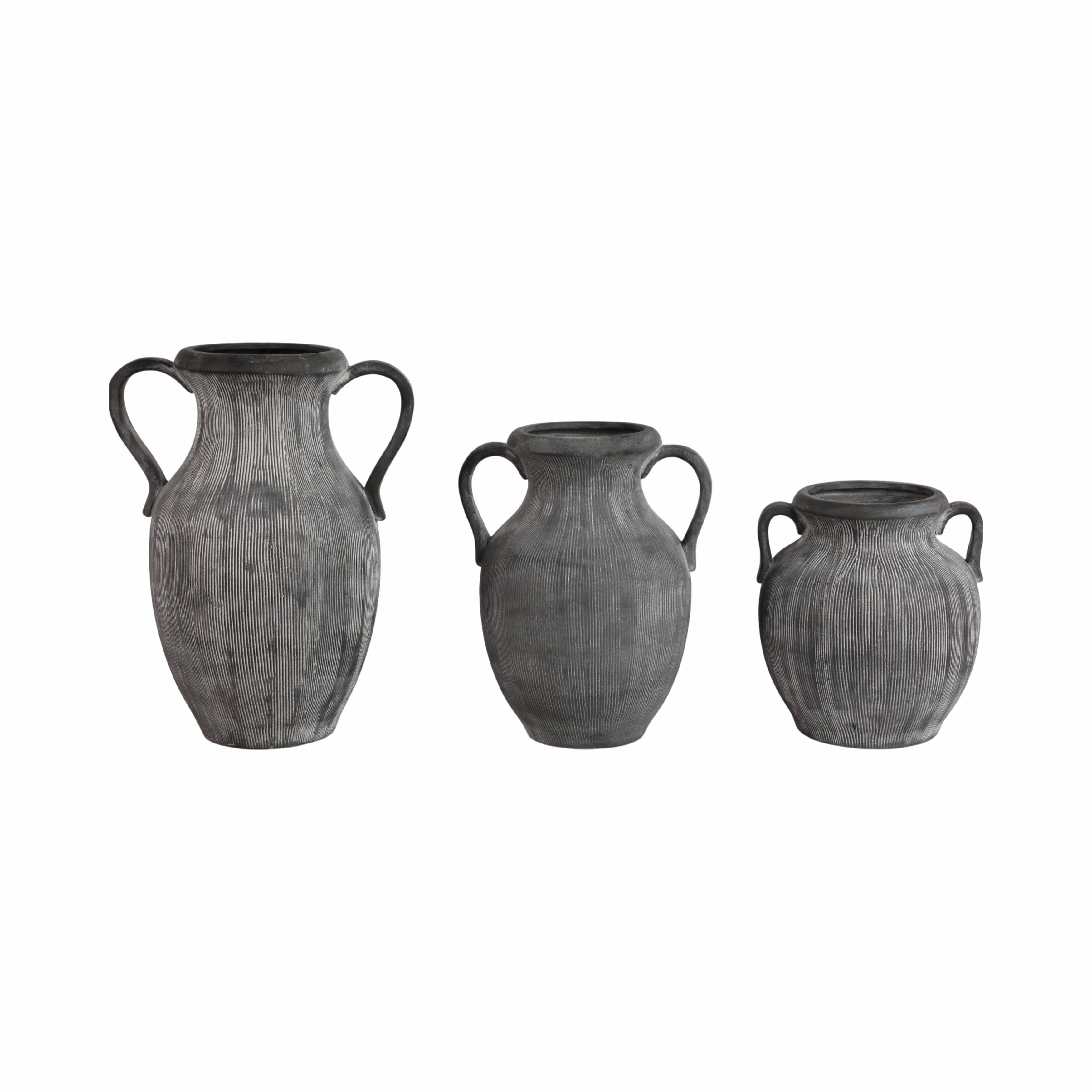 Dolomite Amphora Weathered Vase, 15"