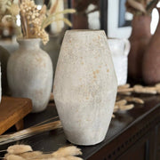 Carmen Large Rustic White Vase