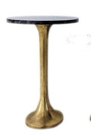 Med Oval Marble Table 18" x 14": Multi / Marble