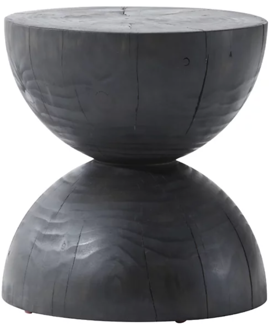 Aliza End Table- Black Pine