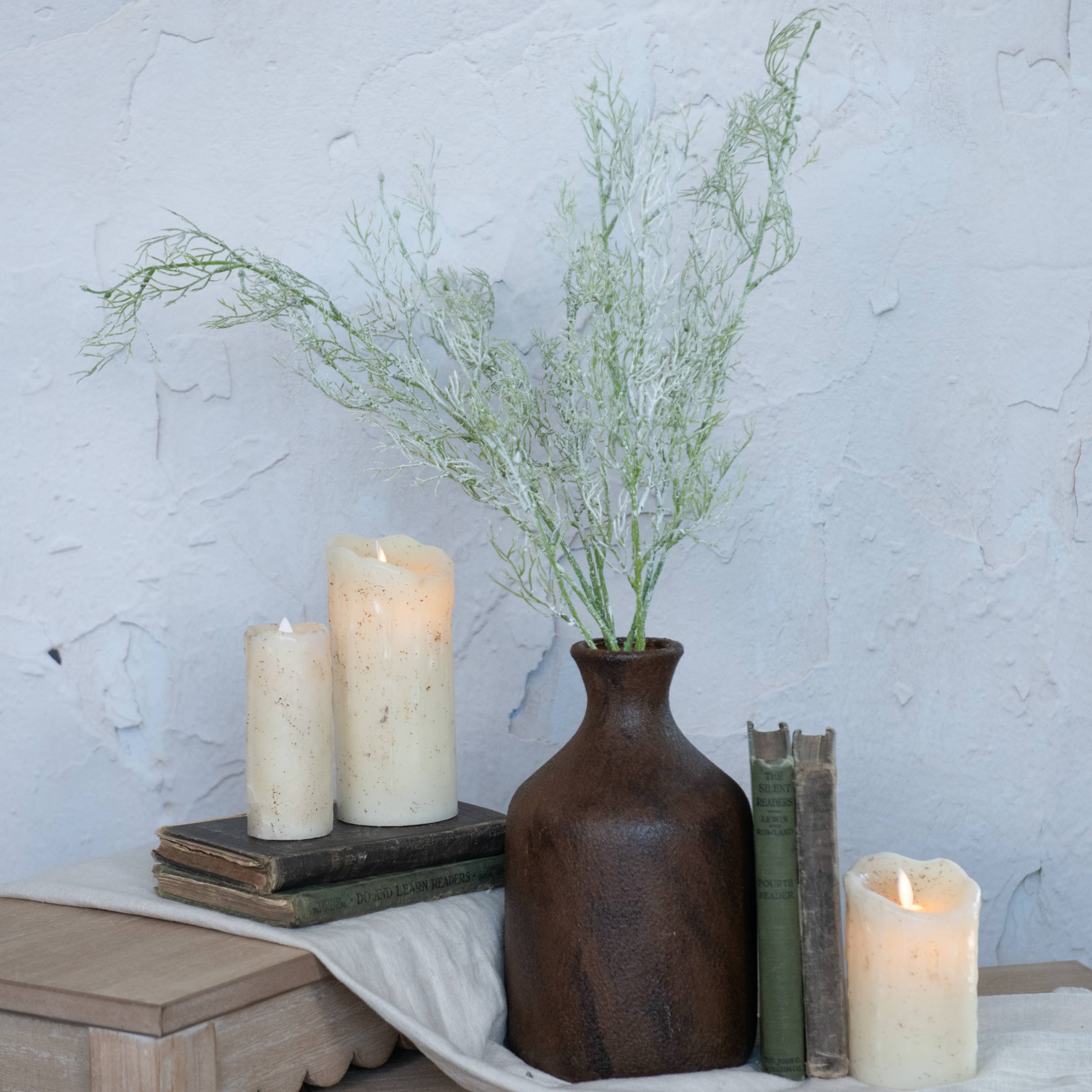 Wispy Green Asparagus Spray, 34"
