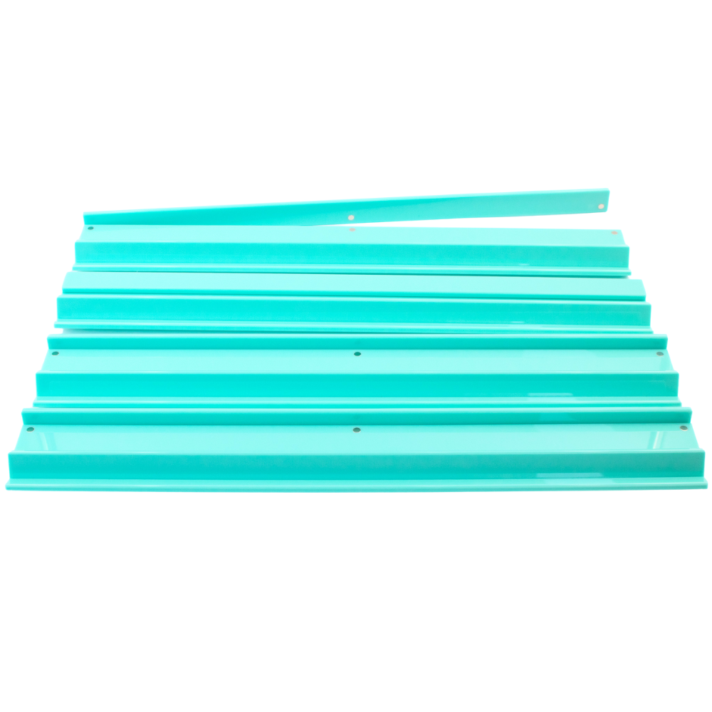 MAHJONG RACKS | Premium Acrylic | 4 Racks + 4 Pushers: Solid White