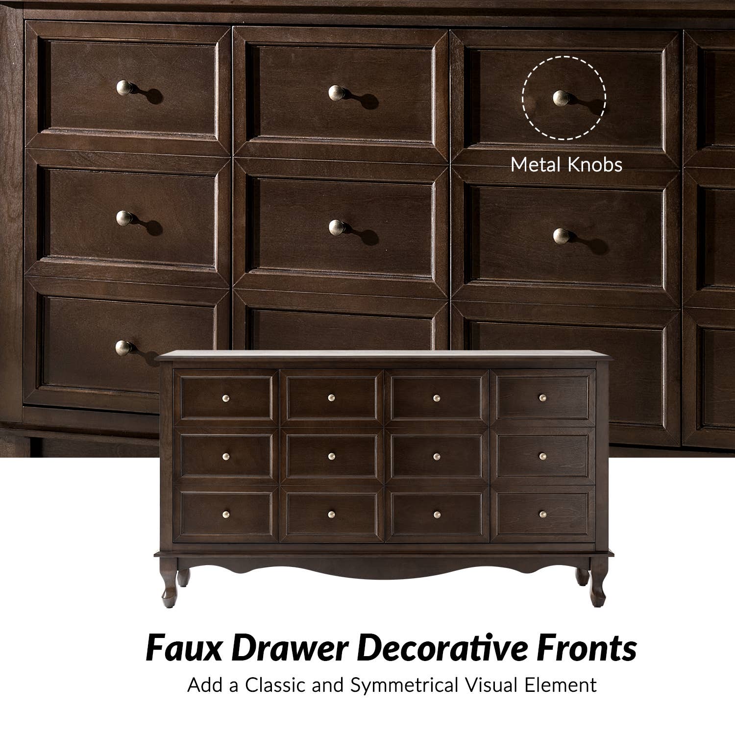 Aggie 58" Wide 4 door Sideboard: Acorn