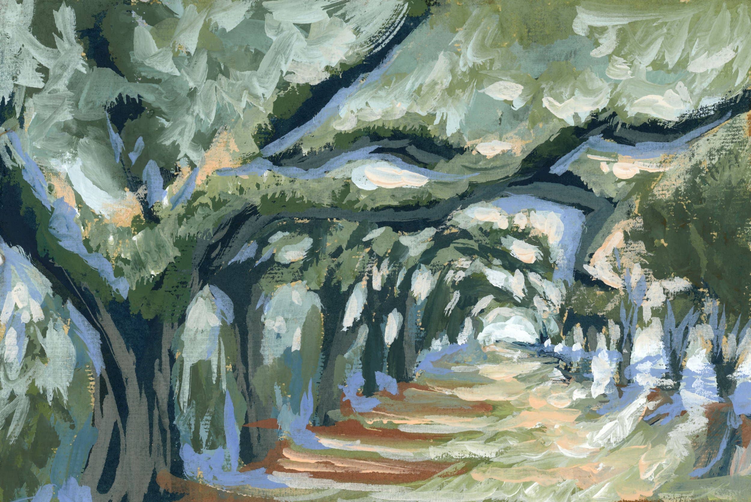 Crest Wood St (Horizontal Print): 18x24