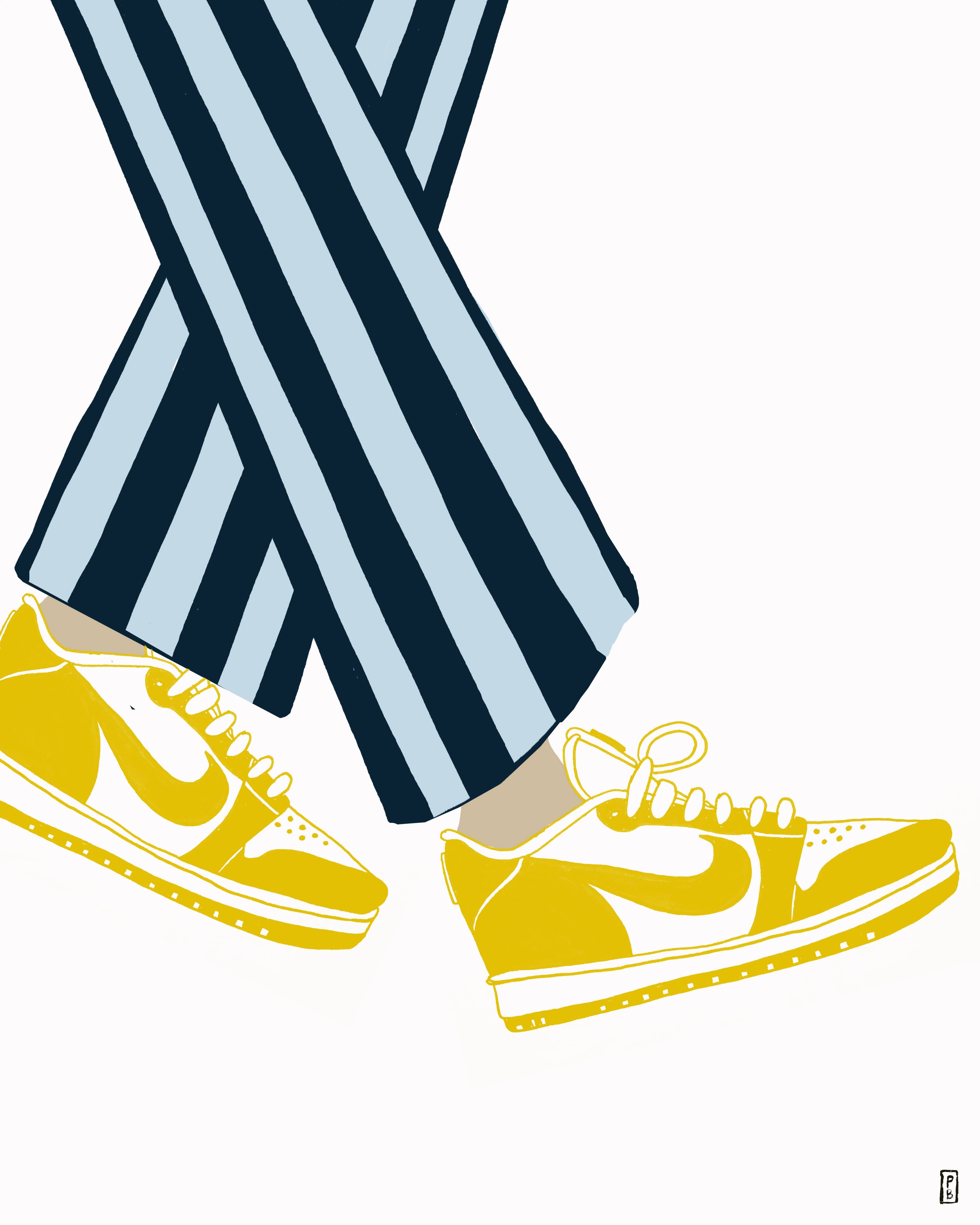 "Yellow Nike Air", Giclée Fine Art Print: 11x14