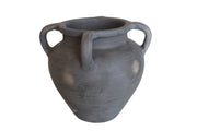 Raquel Natural Black Terracotta Vase, Dia 9.06"